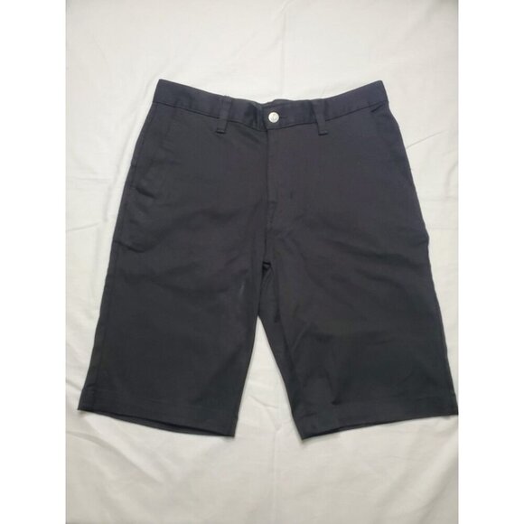 Volcom VMonty Men's Chino Shorts Size 30 Black Stretch Preppy Classic Black Surf - Picture 1 of 11